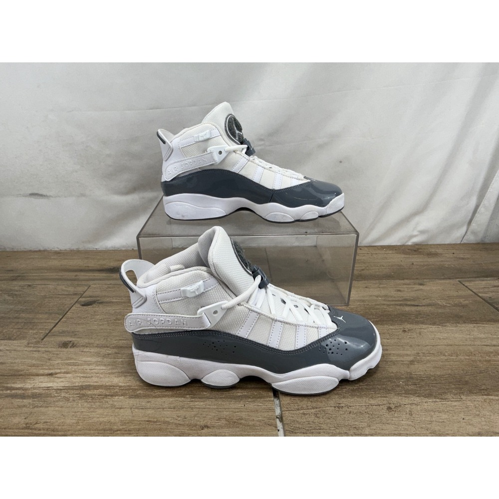 Air‎ Jordan 6 Rings Cool Grey White Kids Basketball Shoes 322992-015